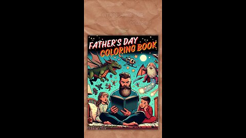 Father’s Day coloring book now on Amazon