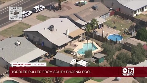 Toddler extremely critical after being pulled from pool in south Phoenix