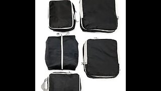 IT GIRL TRAVEL COLLECTION SUITCASE ORGANIZERS IN BLACK