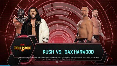 AEW Collision Dax Harwood vs Rush