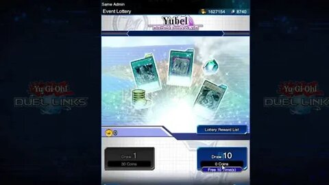 YuGiOh Duel Links - Yubel Duelist Chronicles GX - Event Lottery Free 10 Draw!