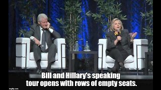 Clintons' Speaking Tour Opens to 83% Empty Seats