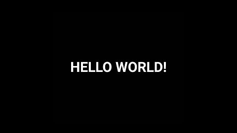 HELLO WORLD!