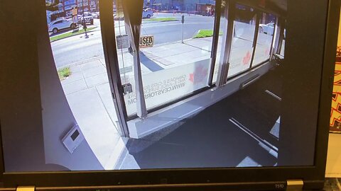 CEV Store 940 view st Victoria BC car accident. 15 October 2018 front door angle.