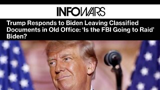 Trump Asks if Biden Classified Documents Will Trigger FBI Raid