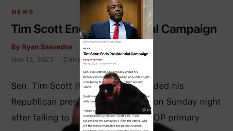 Tim Scott Drops out #trump #republicans #tiktok #capcut #rnc #desantis #democrats #biden #election24