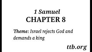 1 Samuel Chapter 8 (Bible Study)