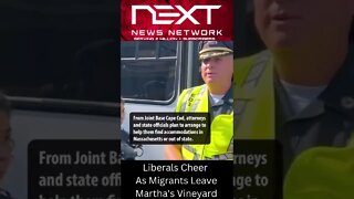 Liberals Cheer As Illegals Leave Marthas Vineyard #shorts