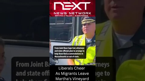 Liberals Cheer As Illegals Leave Marthas Vineyard #shorts