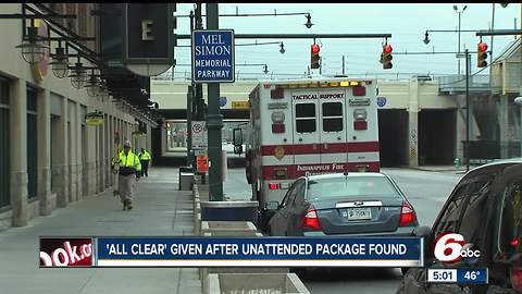 Unattended package leads to evacuation of Bankers Life Fieldhouse