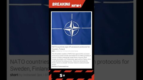 NATO countries sign off accession protocols for Sweden, Finland #shorts #news