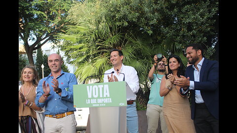 Mitin 23J VOX en Tarragona con candidato Sergio Macián, Lázaro, María Ruiz Solas, Garriga y Buxadé
