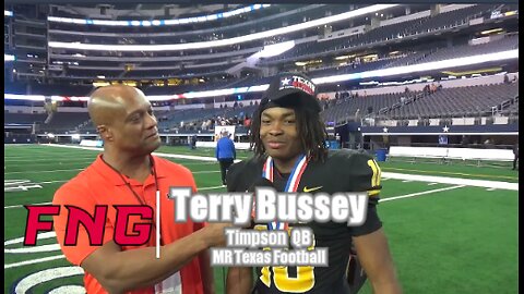 Timpson QB Terry Bussey & WR Amari Bruton After 49 7 TX 2a Div I State Championship over Tolar