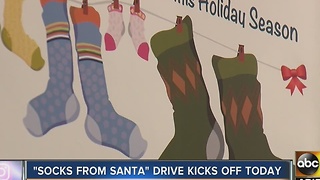 'Socks from Santa' drive kicks off today