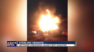 Sterling Heights homes damaged by fire triggered by fireworks