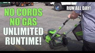 This Greenworks Mower Runs All Day - How does it do it?