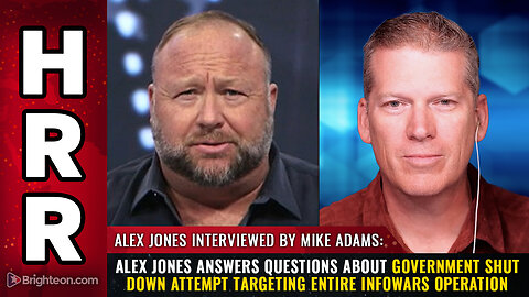 Alex Jones answers questions about government SHUT DOWN attempt...