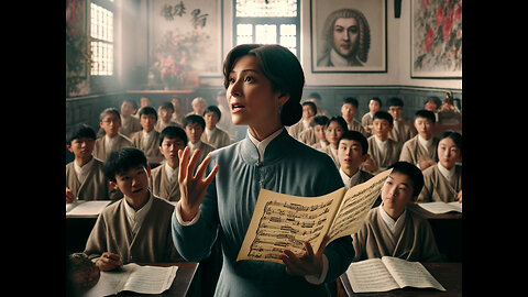 Our music teacher is persecuted by China for teaching Bach Christian music.