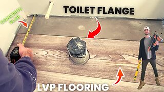 How to Install Vinyl Plank Flooring (LVP) on Concrete (DIY LVP Installation in Basement Bathroom)