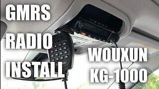 Wouxun KG-1000 mobile radio install