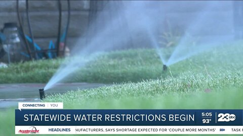 Statewide water restrictions begin