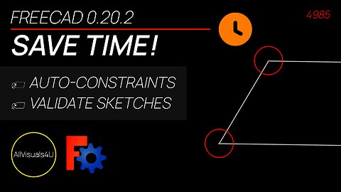 😀 Stop Searching Bad Sketch Lines - Save Lots Of Time - FreeCAD Sketcher Tutorial