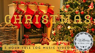 Christmas Yule Log Ambient Music Video