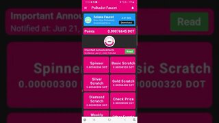 Faucet Polkadot app + prova de pagamento