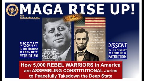 A Rebel Yell: MAGA RISE UP as 5,000 Peaceful WARRIORS Start Constitutional Juries to Crush the Cabal