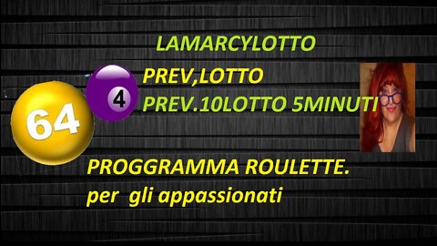 I NUMERI DELLA ROULETTE ...... I NUMERI DEL LOTTO..PUNTIAMO SULLE STELLE