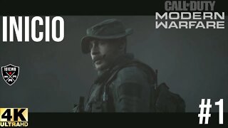 Call of Duty Modern Warfare #1 INÍCIO 4K 60fps PS4 Pro #modernwarfare