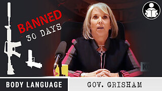 Body language - 30 day gun ban, New Mexico Gov. Grisham