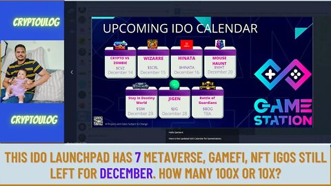 This IDO Launchpad Has 7 Metaverse, Gamefi, NFT IGOs Still Left For December. How Many 100x Or 10x?