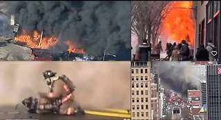 MASSIVE 4 ALARM FIRE & EXPLOSIONS BUFFALO NY*MANUFACTURING PLANT FIRE CLEVELAND OHIO*