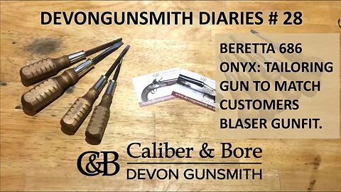 Devongunsmith Diaries #28 Beretta 686 Onyx: Tailoring Gun to fit customers Blaser Gun-fit.