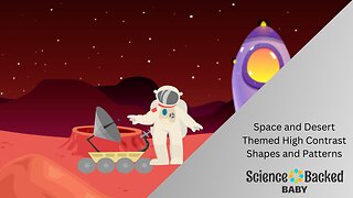 Space and Desert Themed High Contrast Baby Sensory Video with Complex Shapes (with Classical Music)
