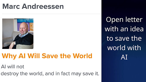 Open letter to Marc Andreessen: An idea for how "AI can save the world"