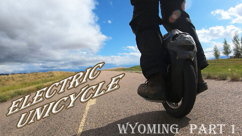 Day 5 part 1 Learning to Ride an Electric Unicycle - Gotway 84v MSX - Laramie, Wyoming