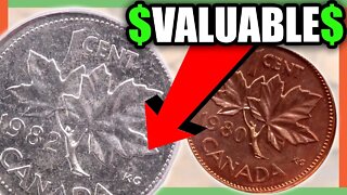 VALUABLE CANADIAN PENNIES TO LOOK FOR IN YOUR POCKET CHANGE!!