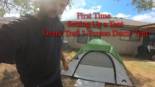 First Time Setting Up a Tent