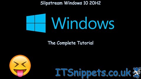 Slipstream Windows 10 20H2 To A Custom ISO - Complete(@youtube,@ytcreators)