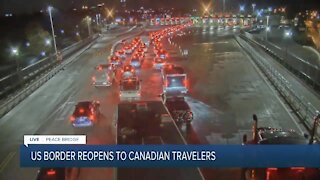 US reopens land border to Canadian traffic