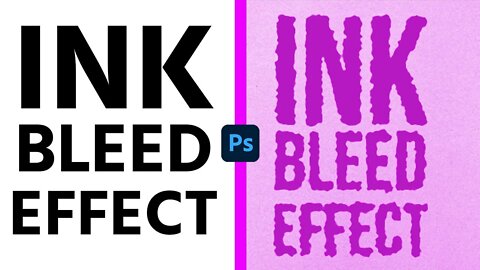 How To Make a Text Bleed! INK BLEED EFFECT in Photoshop Bangla Tutorial