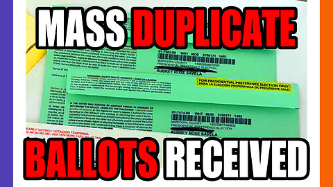 MASS Duplicate Ballots Being Mailed Out