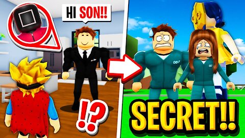 My Parents were SECRETLY in SQUID GAME in Roblox BROOKHAVEN RP!!