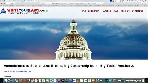 Action Radio 1/3/24. Our Bill to end "Big Tech" Censorship!