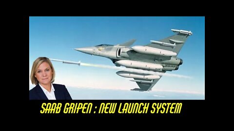 Saab shows off new launch system for Swedish JAS 39 Gripen aircraft.