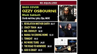 Bass cover OZZY OSBOURNE _ Chords Lyrics Clocks MORE