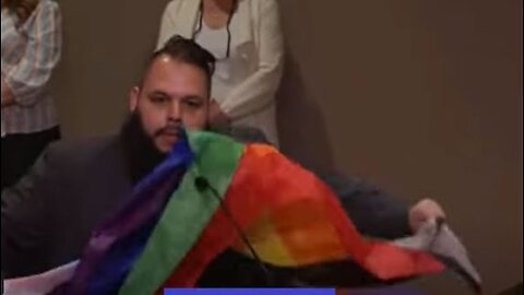 Black Conservative: Gays against Groomers - tears up Rainbow Flag