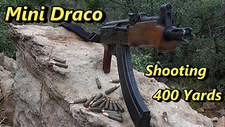 AK Pistol Mini Draco 400 Yard Shot!!